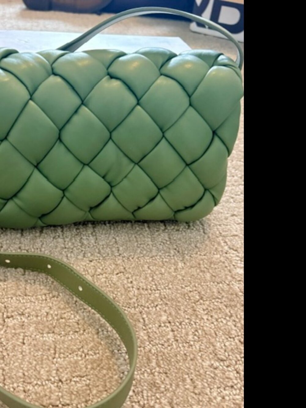 JW PEI Padded Cassette Shoulder Bag in Green